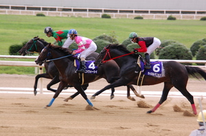 １周目スタンド前